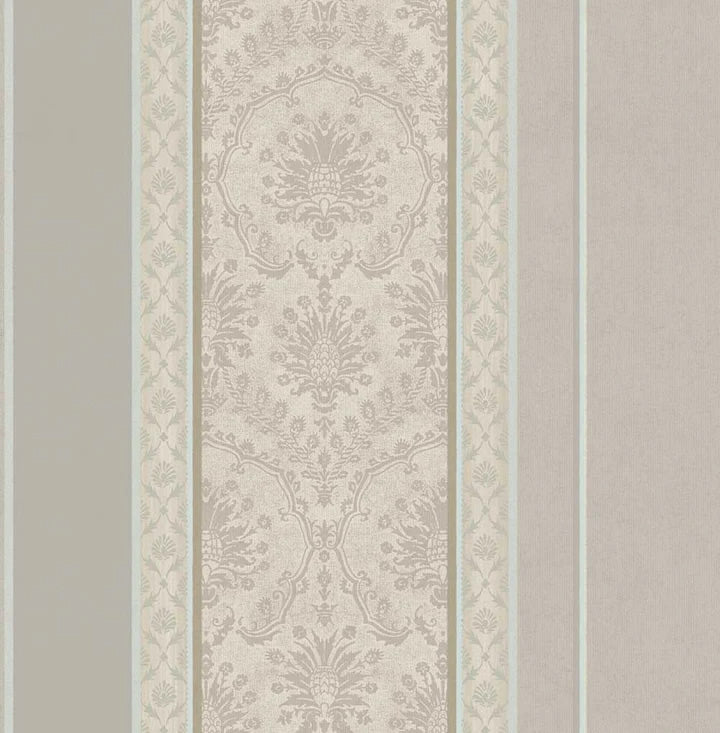 media image for Cushing Silver/Blue Wallpaper from the Providence Collection by Mayflower 277