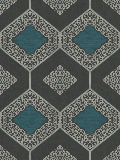 product image of Hope Teal Wallpaper from the Providence Collection by Mayflower 547