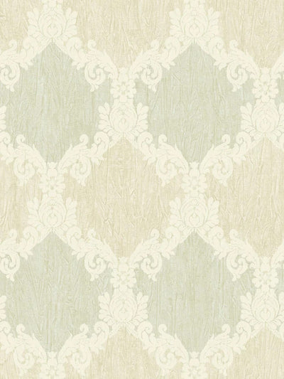 product image of South Shore Turquiose/Cream Wallpaper from the Tiverton Collection by Mayflower 566