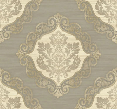 product image of Little Compton Silver Wallpaper from the Tiverton Collection by Mayflower 561