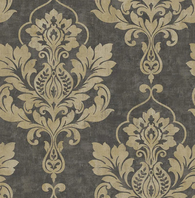 product image for Osprey Silver/Black Wallpaper from the Tiverton Collection by Mayflower 40