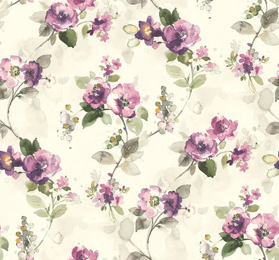 product image of Lolita Purple Wallpaper from the Romance Collection by Mayflower 564