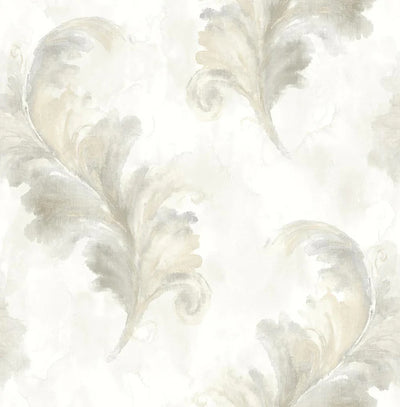 product image of Scarlett O'Hara Silver Wallpaper from the Romance Collection by Mayflower 552