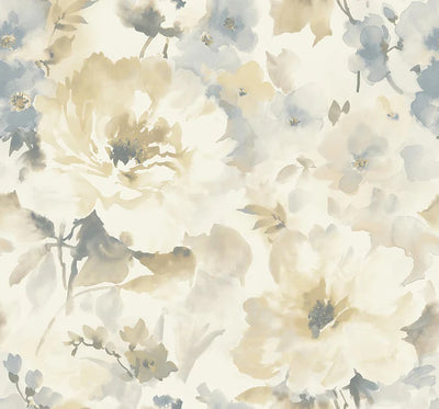 product image of Juliet White/Gold Wallpaper from the Romance Collection by Mayflower 591