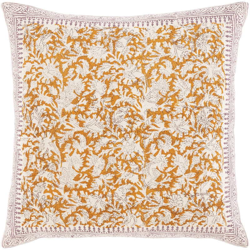 media image for Magdalena MGD-001 Hand Woven Pillow in Bright Orange & Khaki by Surya 297