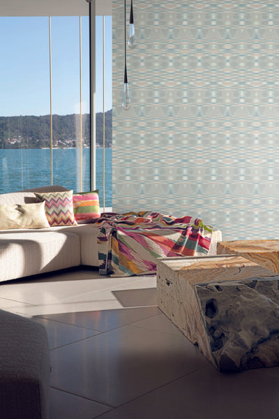 product image for Sunrise Flame Light Blue Wallpaper from the Missoni 4 Collection by York Wallcoverings 5