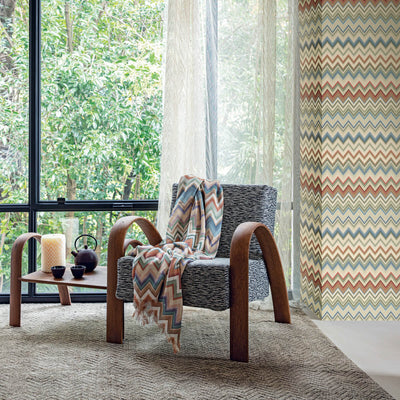 product image for Happy Zig Zag Coral Wallpaper from the Missoni 4 Collection by York Wallcoverings 70