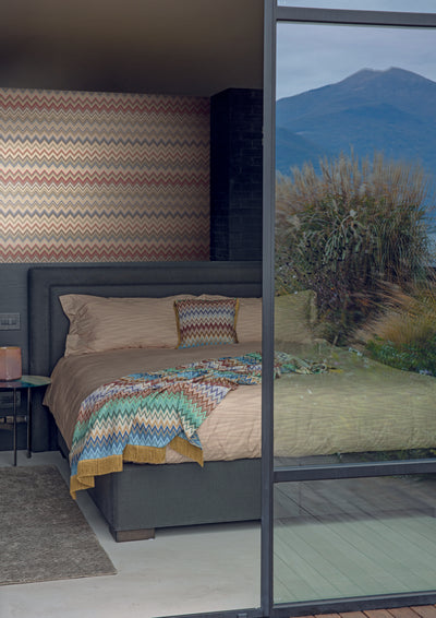 product image for Happy Zig Zag Coral Wallpaper from the Missoni 4 Collection by York Wallcoverings 70