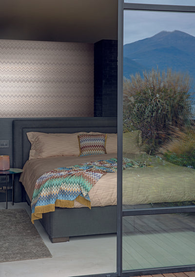 product image for Happy Zig Zag Grey Wallpaper from the Missoni 4 Collection by York Wallcoverings 42