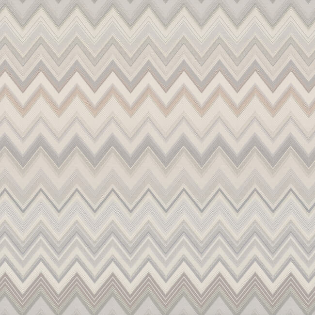 media image for Happy Zig Zag Grey Wallpaper from the Missoni 4 Collection by York Wallcoverings 220