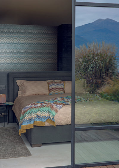 product image for Happy Zig Zag Blue Wallpaper from the Missoni 4 Collection by York Wallcoverings 73