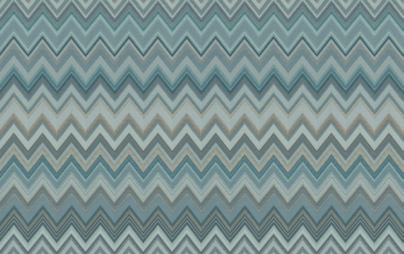 media image for Happy Zig Zag Blue Wallpaper from the Missoni 4 Collection by York Wallcoverings 280