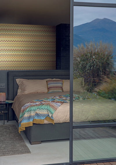 product image for Happy Zig Zag Gold Wallpaper from the Missoni 4 Collection by York Wallcoverings 30