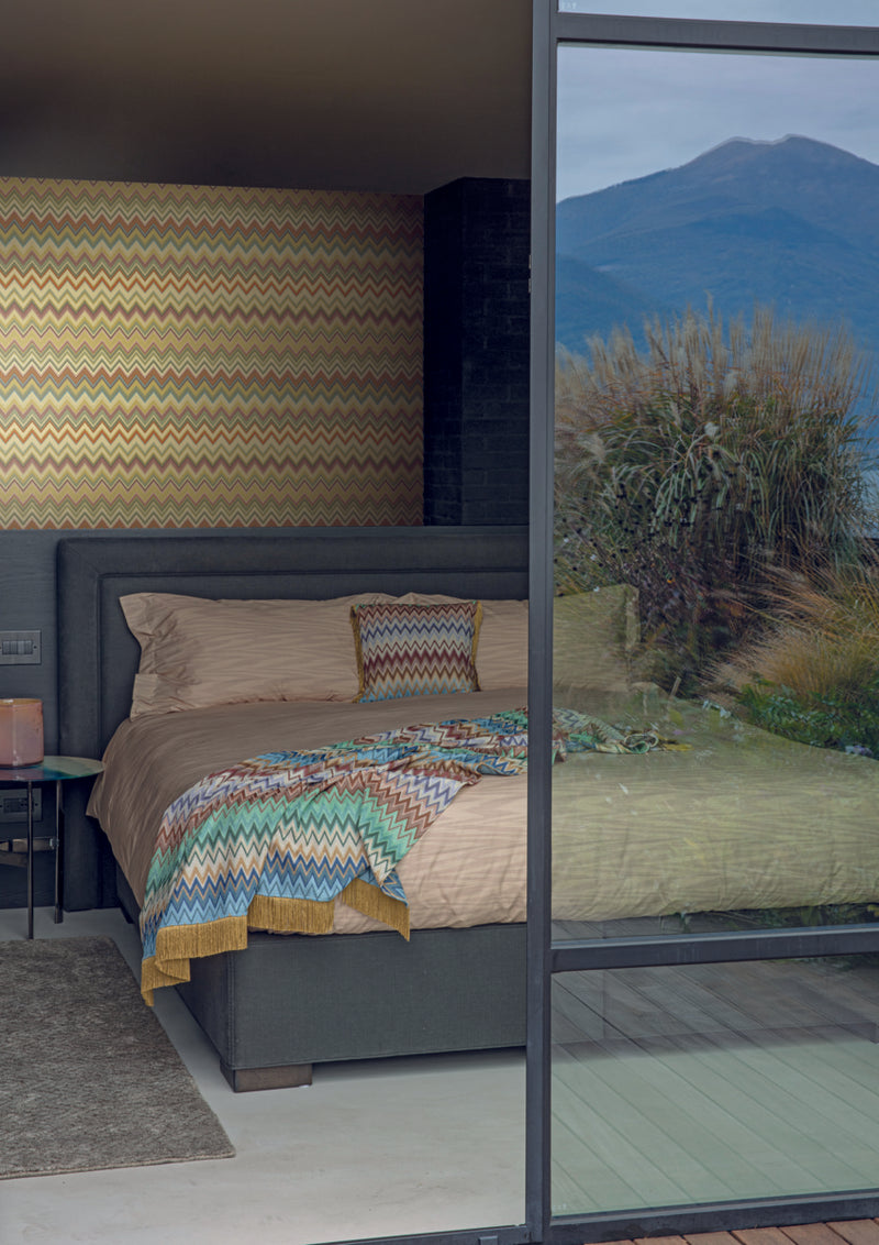 media image for Happy Zig Zag Gold Wallpaper from the Missoni 4 Collection by York Wallcoverings 270