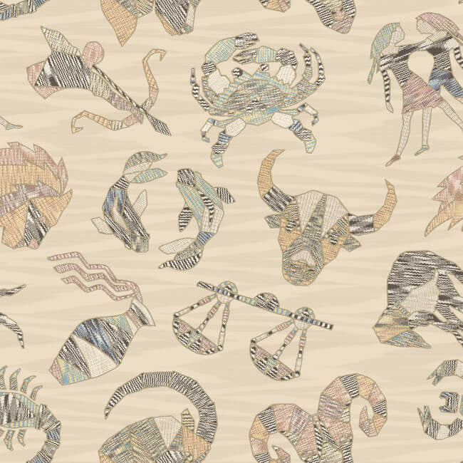 media image for Constellations Cream Wallpaper from the Missoni 4 Collection by York Wallcoverings 292