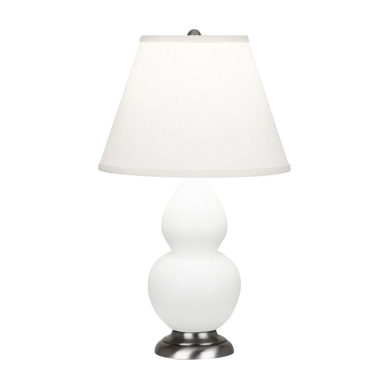 media image for matte lily glazed ceramic double gourd accent lamp by robert abbey ra mly14 6 298