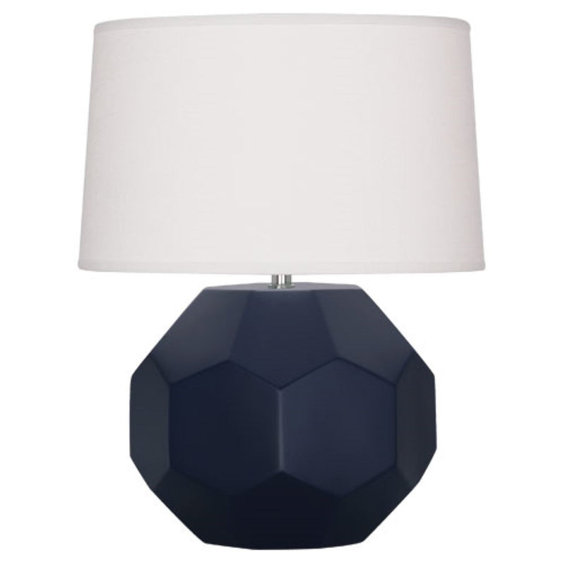 media image for matte midnight blue franklin table lamp by robert abbey ra mmb01 1 275