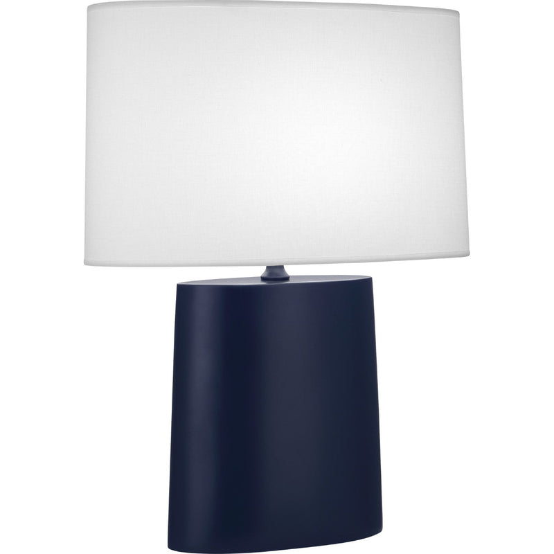 media image for matte midnight blue victor table lamp by robert abbey ra mmb03 1 295