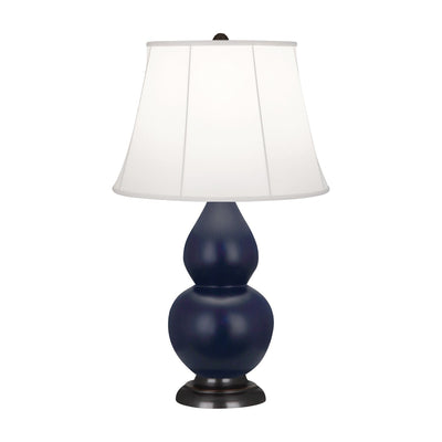 product image for matte midnight blue glazed ceramic double gourd accent lamp by robert abbey ra mmb14 5 37