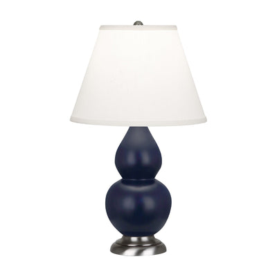 product image for matte midnight blue glazed ceramic double gourd accent lamp by robert abbey ra mmb14 4 21