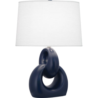 product image of matte midnight blue fusion table lamp by robert abbey ra mmb81 1 584