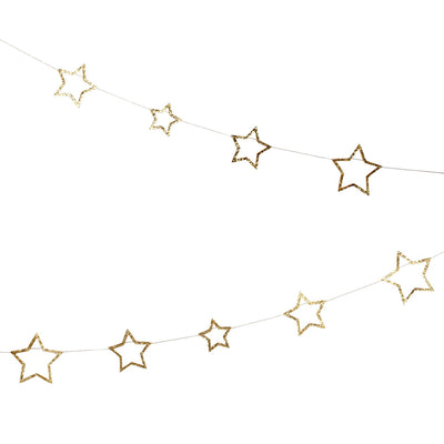 product image for gold star glitter garland by meri meri mm 137782 1 26