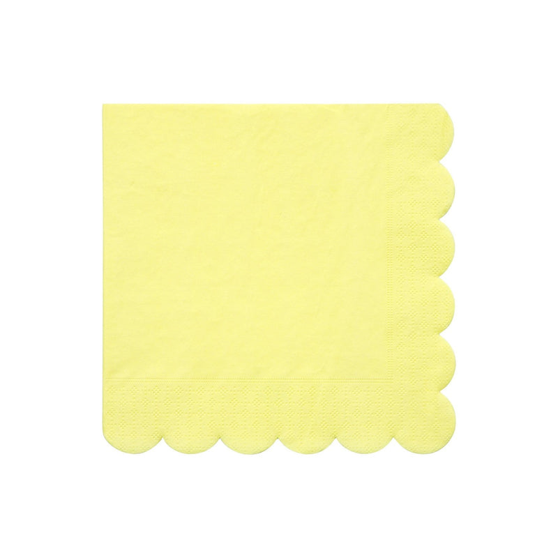 media image for pale yellow partyware by meri meri mm 181441 5 291