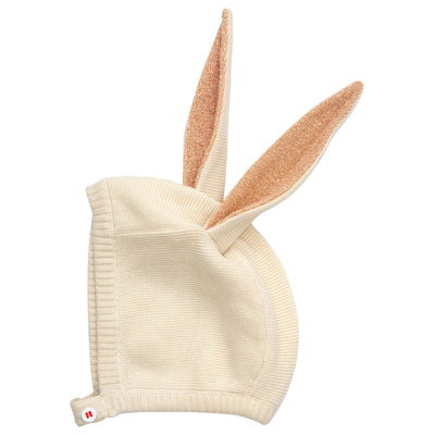 product image for peach sparkle bunny baby bonnet by meri meri mm 188773 5 5