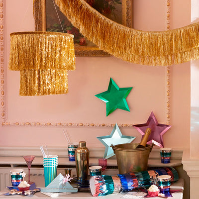 product image for gold tinsel chandelier by meri meri mm 199111 4 54