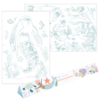 product image for mermaid coloring pages by meri meri mm 215425 1 48