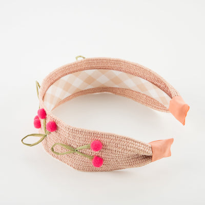 product image for raffia headband cherries by meri meri mm 223164 3 64