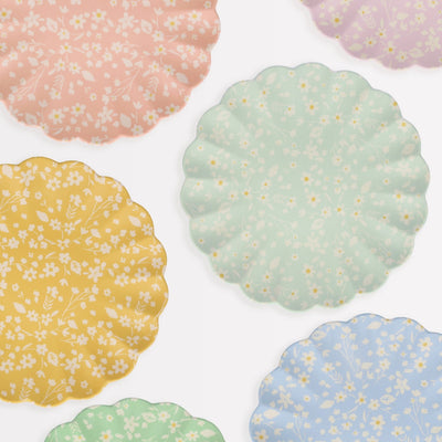 product image for floral reusable bamboo plates by meri meri mm 271210 1 58