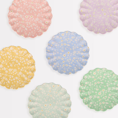 product image for floral reusable bamboo plates by meri meri mm 271210 2 45