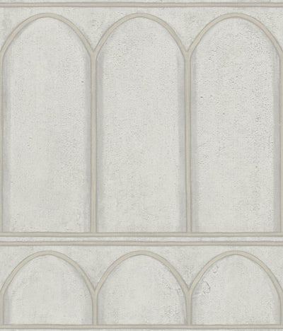 product image of Arches Wallpaper in Gray/Pearl from the Mediterranean Collection by York Wallcoverings 557