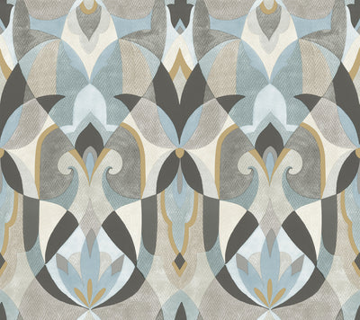 product image for Malta Wallpaper in Neutal/Blue/Gold from the Mediterranean Collection by York Wallcoverings 93