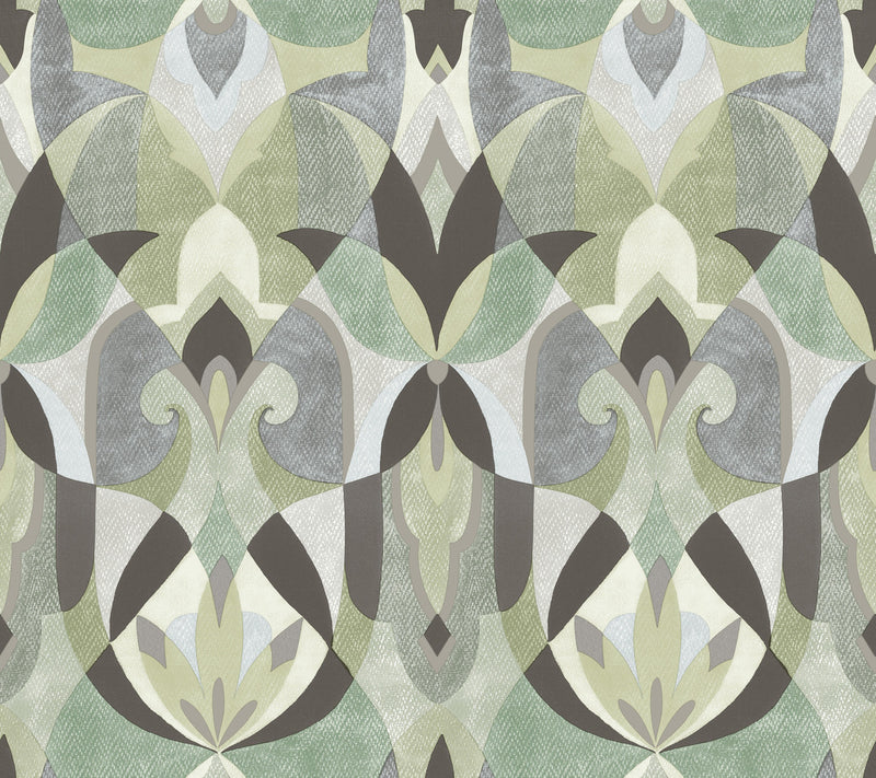 media image for Malta Wallpaper in Green from the Mediterranean Collection by York Wallcoverings 283