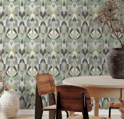 product image for Malta Wallpaper in Green from the Mediterranean Collection by York Wallcoverings 27