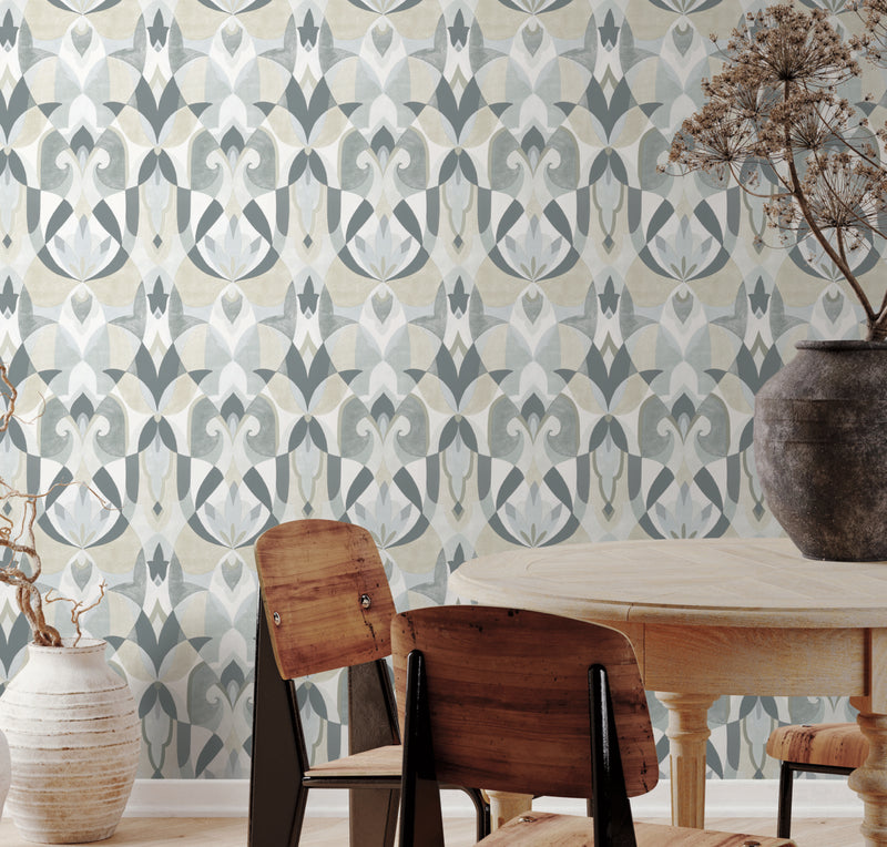 media image for Malta Wallpaper in Neutral/Glint from the Mediterranean Collection by York Wallcoverings 258