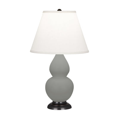 product image for matte smoky taupe glazed ceramic double gourd accent lamp by robert abbey ra mst12 3 54