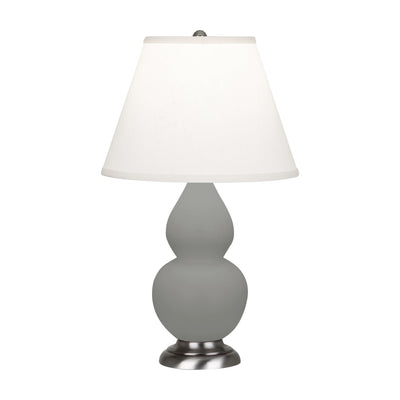 product image for matte smoky taupe glazed ceramic double gourd accent lamp by robert abbey ra mst12 2 6