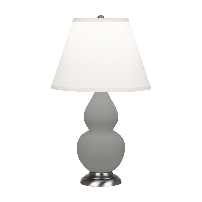 media image for matte smoky taupe glazed ceramic double gourd accent lamp by robert abbey ra mst12 2 241