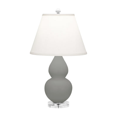 product image for matte smoky taupe glazed ceramic double gourd accent lamp by robert abbey ra mst12 5 91