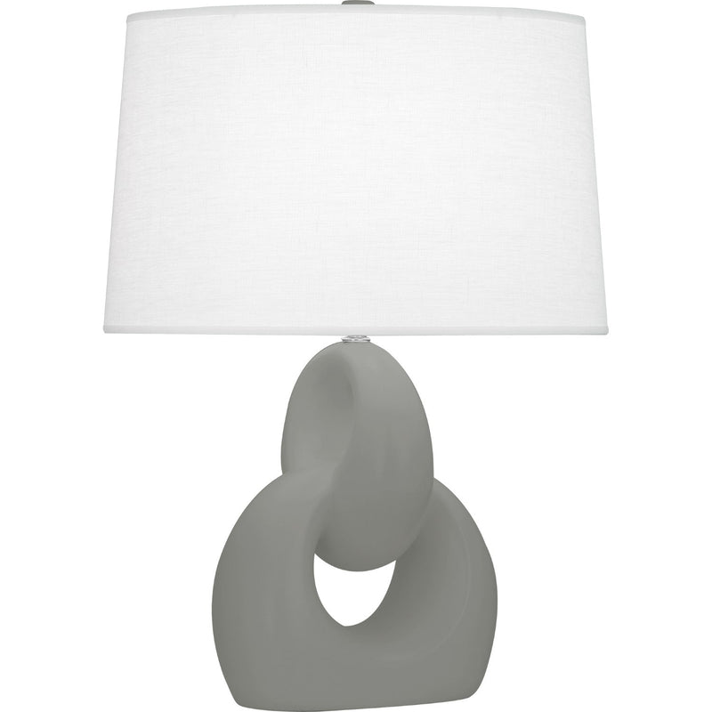 media image for matte smoky taupe fusion table lamp by robert abbey ra mst81 1 224