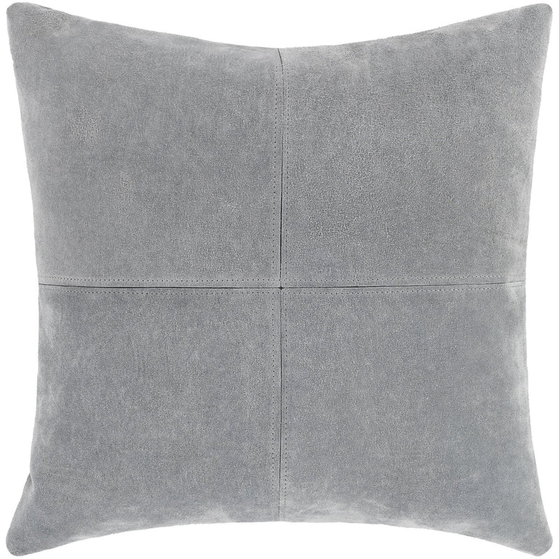 media image for Manitou MTU-003 Suede Square Pillow in Medium Gray by Surya 26
