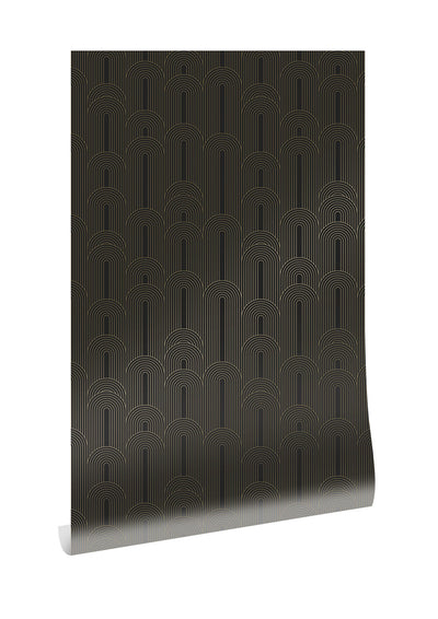 product image for Golden Lines Black/Gold MW-081 Wallpaper by Kek Amsterdam 20