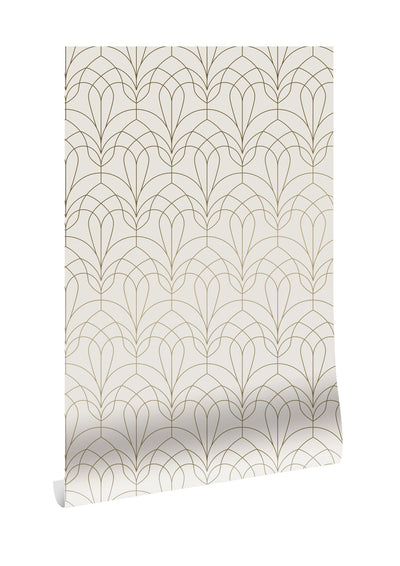 product image for Golden Lines Ivory/Gold MW-082 Wallpaper by Kek Amsterdam 77