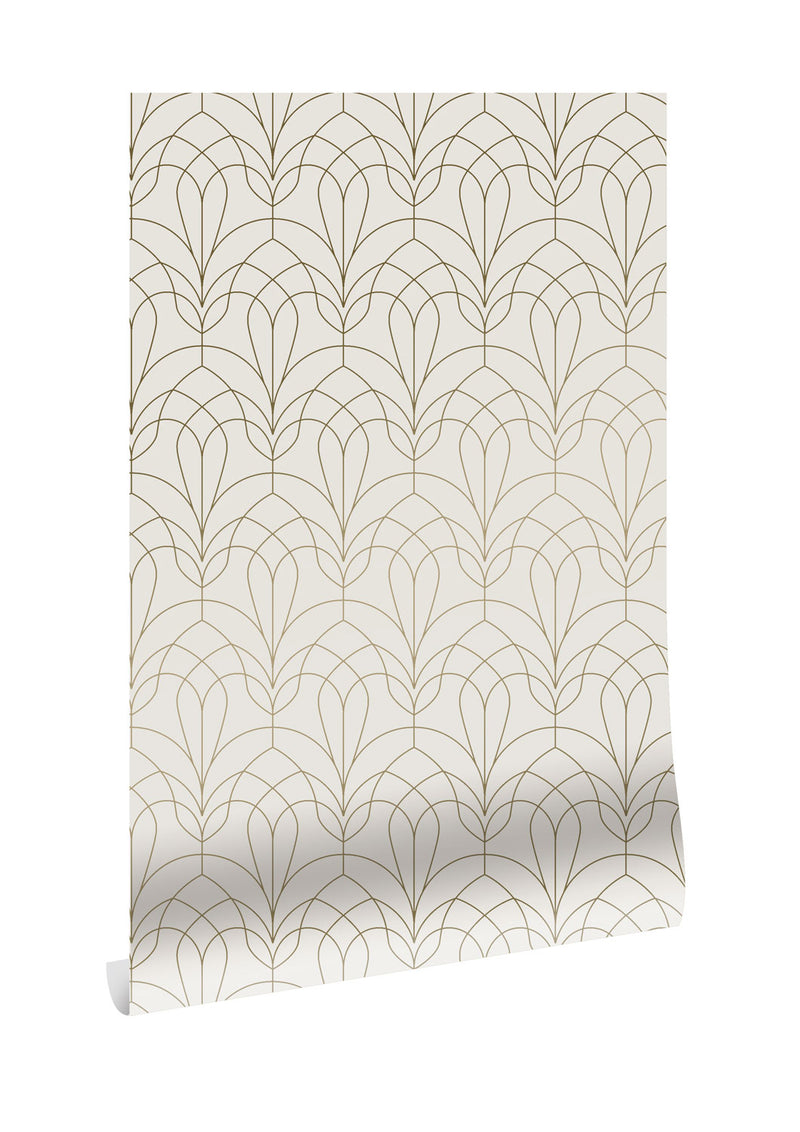 media image for Golden Lines Ivory/Gold MW-082 Wallpaper by Kek Amsterdam 234