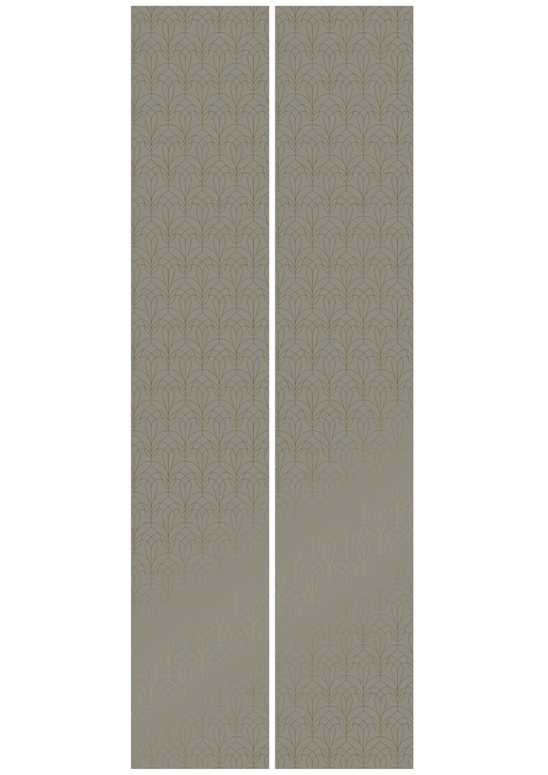 media image for Golden Lines Taupe/Gold MW-085 Wallpaper by Kek Amsterdam 211