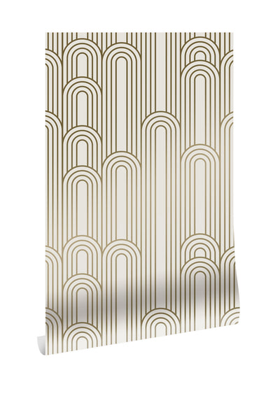 product image for Golden Lines Ivory/Gold MW-087 Wallpaper by Kek Amsterdam 49