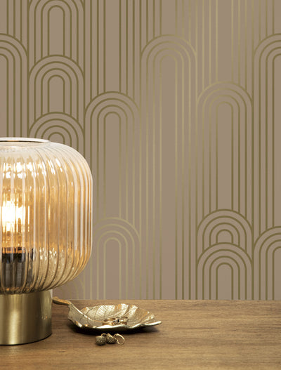 product image of Golden Lines Nude/Gold MW-089 Wallpaper by Kek Amsterdam 515